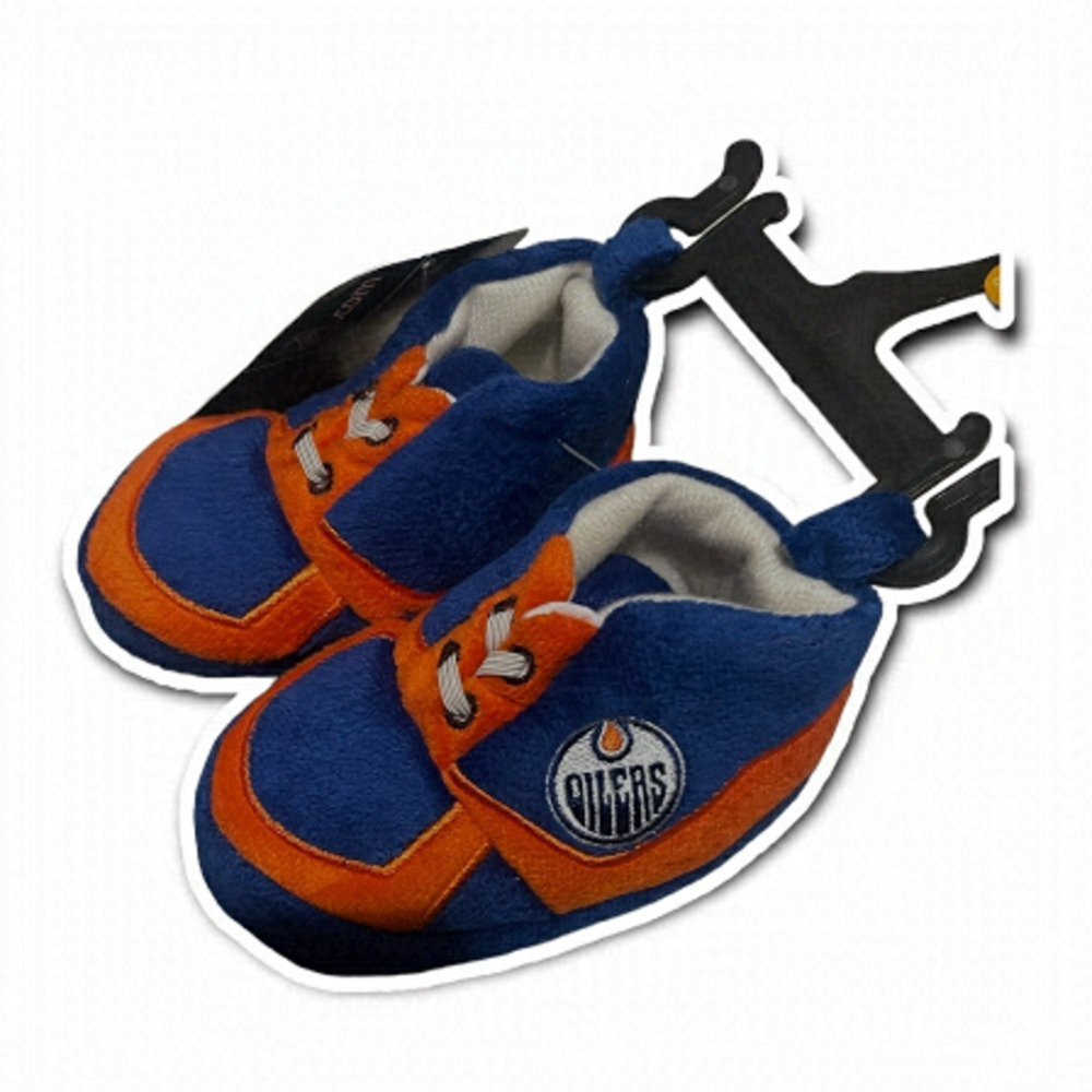 New Edmonton Oilers Faux Sneaker Baby Booties